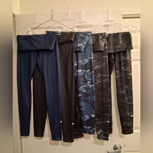 Nike One Leggings Foil Multiple Colors Size S Lot of 5
